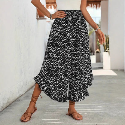 Pantalon Large Taille Haute à Pois - Auperia, mode femme élégante