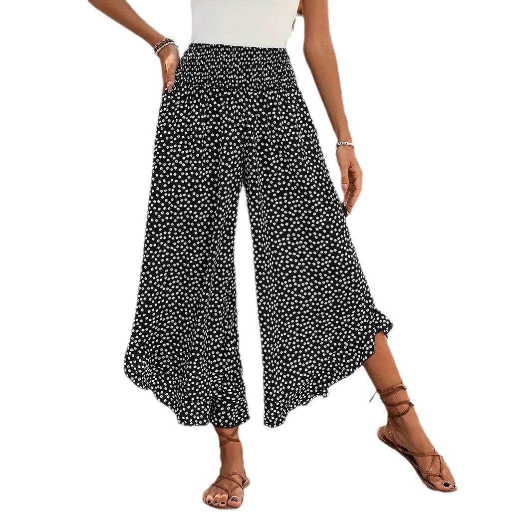 Pantalon Large Taille Haute à Pois - Auperia, mode femme élégante