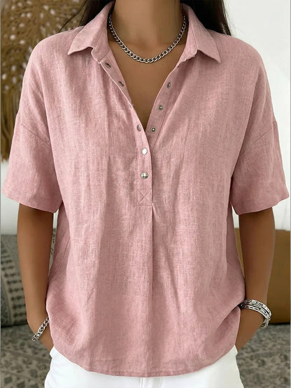 Chemise Boutonnée Décontractée d'Été - Auperia, mode femme élégante