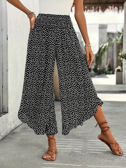 Pantalon Large Taille Haute à Pois - Auperia, mode femme élégante