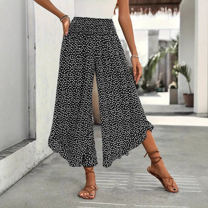 Pantalon Large Taille Haute à Pois - Auperia, mode femme élégante