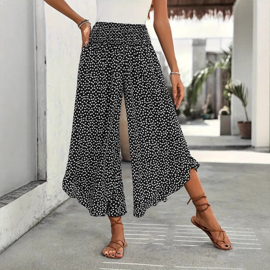 Pantalon Large Taille Haute à Pois - Auperia, mode femme élégante